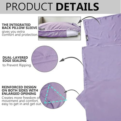 Frelaxy Ultralight Sleeping Bag Liner, Compact Travel Sheet, 3 Sizes