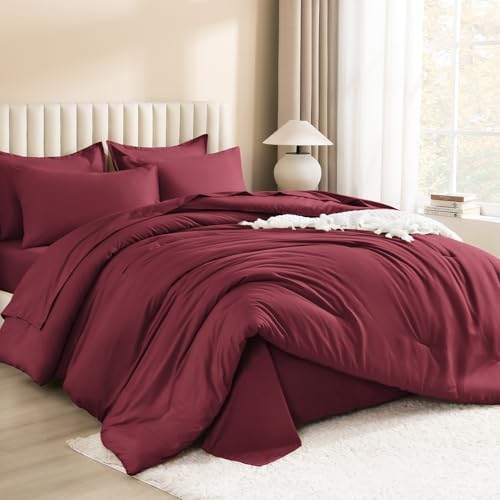 Litanika Oversized Queen Comforter with Sheets - 7 Pcs Bed in a Bag
