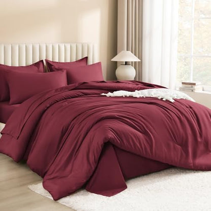 Litanika Oversized Queen Comforter with Sheets - 7 Pcs Bed in a Bag