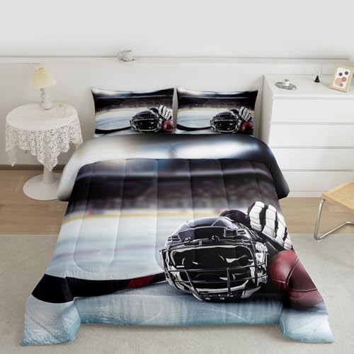 Feelyou American Football Satdium Comforter Set Queen Size Kids Boys