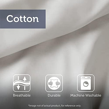 Harbor House 4-Piece Maya Bay Cotton Embroidered Oversized Comforter Set, Cal King, White