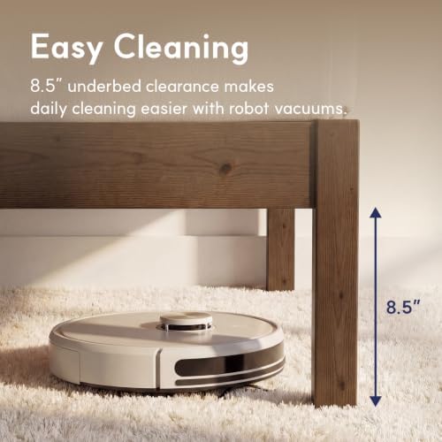 LIFEMENT Queen Bed Frame Classic Wood Platform, Noise Free, Under Bed Storage, No Box Spring Needed, Easy Assembly, Espresso
