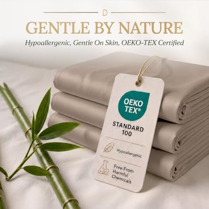 DECOLURE 100% Viscose Derived from Bamboo Sheets | 6 Pc Bed Set