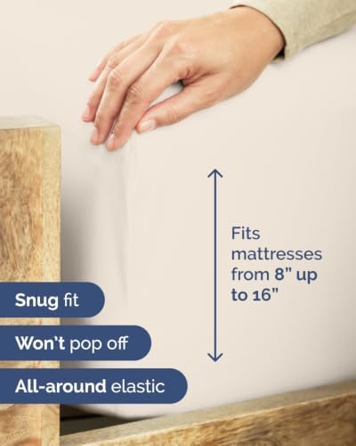 Flex Top Split Head King 6 Piece Sheet Set - Soft & Cooling - Off White
