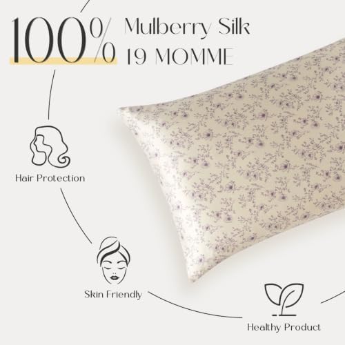 ZIMASILK 100% Pure Mulberry Silk Pillow Cases for Hair and Skin, Standard