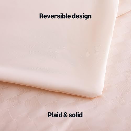 Amazon Basics Cooling Comforter, Soft Lightweight Waffle Weave Blanket for Hot Sleepers, Summer & All Season Bedding to Keep Cool for Night Sweats, 106"x90", King, Pink