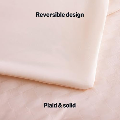 Amazon Basics Cooling Comforter, Soft Lightweight Waffle Weave Blanket for Hot Sleepers, Summer & All Season Bedding to Keep Cool for Night Sweats, 106"x90", King, Pink