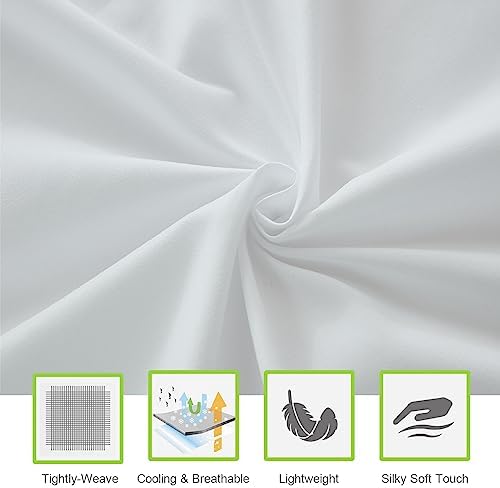 ILAVANDE White King Sheets Set 6 Piece,Hotel Luxury Super Soft 1800 Series Microfiber Bed Sheets King Set-Wrinkle & Fade Resistant-14 Deep Pockets Sheets for King Size Bed(King,White)