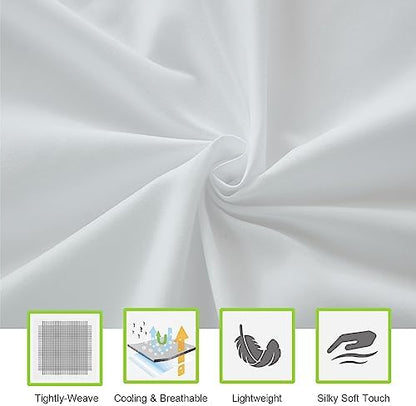 ILAVANDE White King Sheets Set 6 Piece,Hotel Luxury Super Soft 1800 Series Microfiber Bed Sheets King Set-Wrinkle & Fade Resistant-14 Deep Pockets Sheets for King Size Bed(King,White)