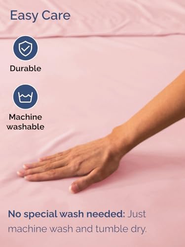 CGK Linens Extra Deep King Fitted Sheet - Fitted Sheet Only - Baby Pink