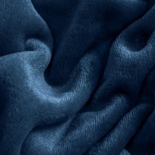 BEDELITE Flannel Sheets King Size, Navy, 4 Pieces