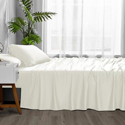 ACCURATEX Cooling Sheets for Hot Sleepers, Twin XL Size, Ivory