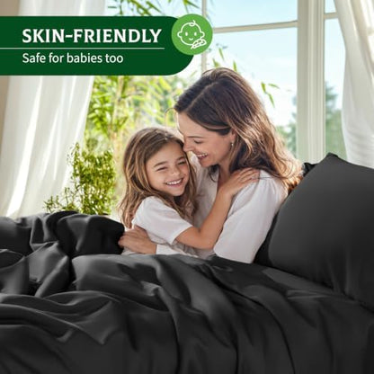 SONORO KATE 100% Viscose Derived from Bamboo_Sheets, Extra Deep Pocket,4PC