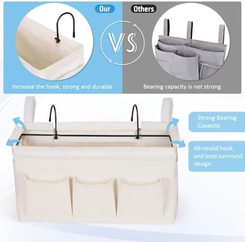 Bedside Caddy Bedside Storage Bag for Headboards/Bunk Bed