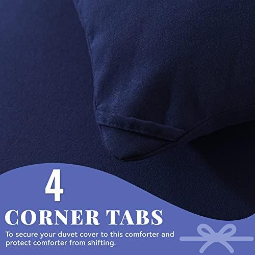 Down Alternative Comforter Navy Blue King Size - All Season Duvet Insert