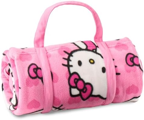 ROLLEE POLLEE Nap Sac Roll Up Napping Blanket with Attached Pillow for Preschool/Daycare, Super Soft with Elastic Straps, Fits Most Mats and Cots