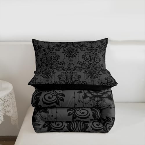 Feelyou Gothic Comforter Set Queen Size Bedding Set