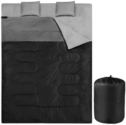 Camping Sleeping Bags for Adults Kids Waterproof Lightweight Sleeping Bag for Cold Weather or Warm Backpacking Hiking Mountaineering Indoor Outdoor Use