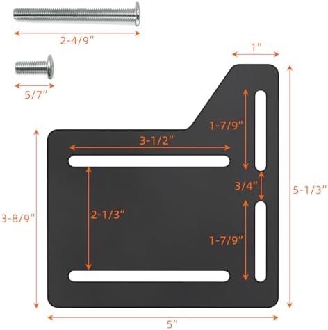 Full to Queen Conversion Kit, 4 PCS Headboard Brackets for Metal Bed Frame