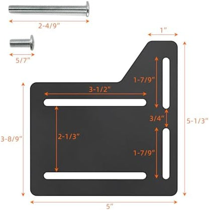 Full to Queen Conversion Kit, 4 PCS Headboard Brackets for Metal Bed Frame