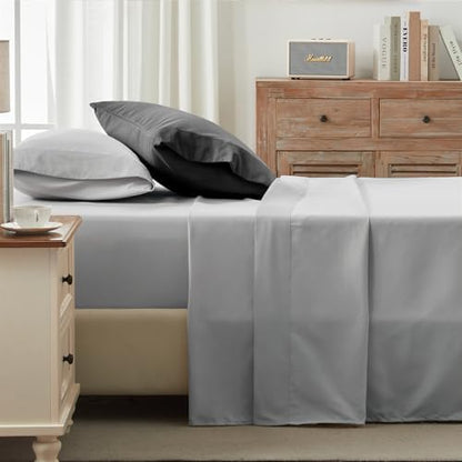 Anluoer Twin Comforter Set, 5 Piece Bed in a Bag Twin Bedding Sets