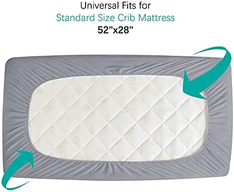 Crib Mattress Protector Sheets Fitted Waterproof Crib Mattress Pad Cover