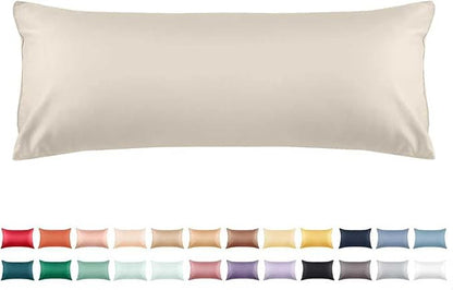 Warmstar Cotton Body Pillow Cover 1 Pack, 600 Thread Count Body Pillow case 20"x54"Soft Breathable with Envelope Closure,Ivory White