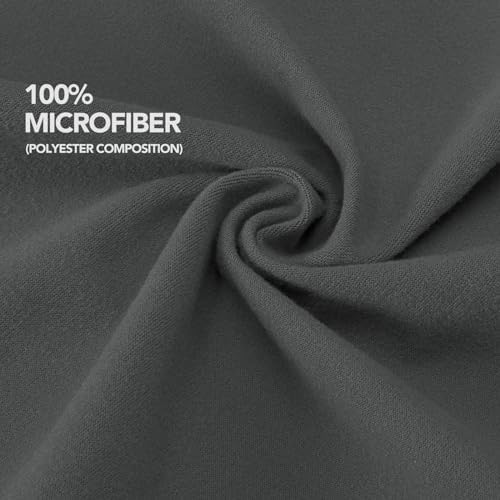 PureFit Stretchy Box Spring Cover Queen - Elastic Fitted Box Spring Wrap Around 4 Sides, Wrinkle & Fading Resistant Fits Queen Size Beds, Dark Gray