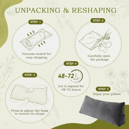 Headboard Pillow Twin, Headboard Wedge Pillow, Dark Grey
