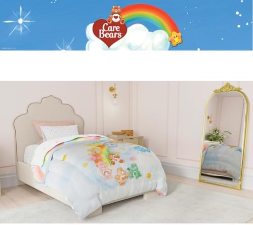 Care Bears Classic Super Soft Cozy Reversible Microfiber Comforter and Sheet Set, 5 Piece Full Size, (Official Licensed Product) By Franco Collectibles