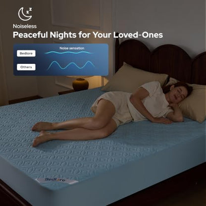 BEDLORE Waterproof Mattress Protector, California King Size Mattress Pad