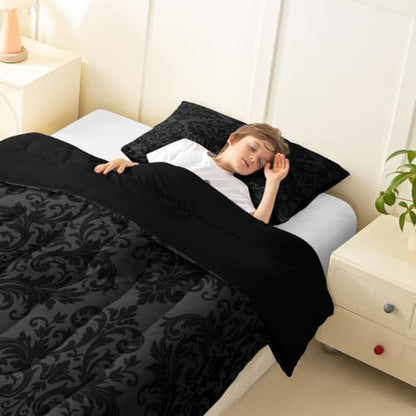 Feelyou Gothic Damask Comforter Set Toddler Size Bedding Set