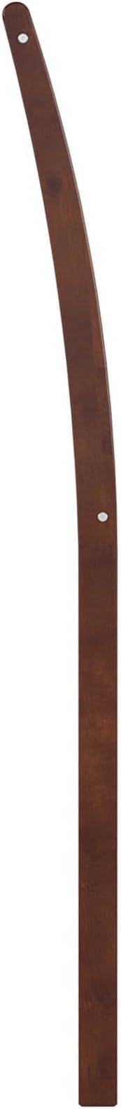 AFI, Portland Queen Sleigh Solid Wood Panel Headboard, Walnut