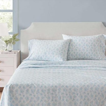 Martha Stewart - King Size Sheet Set with Fitted Sheet & Pillowcases