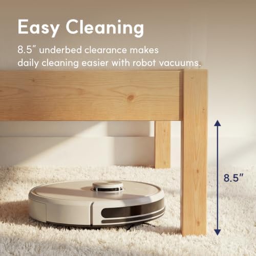 LIFEMENT Twin Bed Frame Classic Wood Platform, Noise Free, Under Bed Storage, No Box Spring Needed, Easy Assembly, Natural Natural