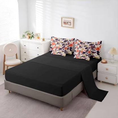 Erosebridal Camouflage Hunting Bed in A Bag 7 Pcs Hunter Deer Camo Comforter Set for Women Men Rustic Farmhouse Cabin Bedding Sets King Vintage Country Animal Sheet Set with Comforter