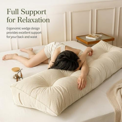 ERWUDEling ERWUDEing Headboard Pillow King Wedge Support with Side Pockets