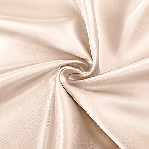SiinvdaBZX 4Pcs Satin Sheet Set King Size 15-Inch Deep Pocket, Blush