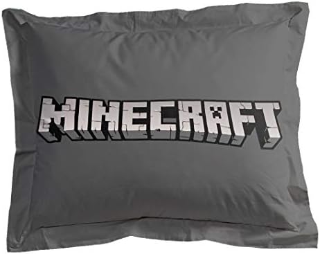 Minecraft Creeper Twin Comforter Set 5 Piece Kids Bedding for Boys, Green