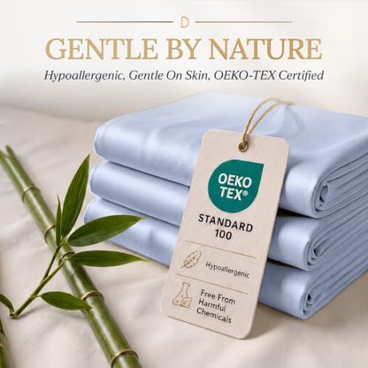 DECOLURE 100% Viscose Derived from Bamboo Sheets | 4 Pc Bed Set