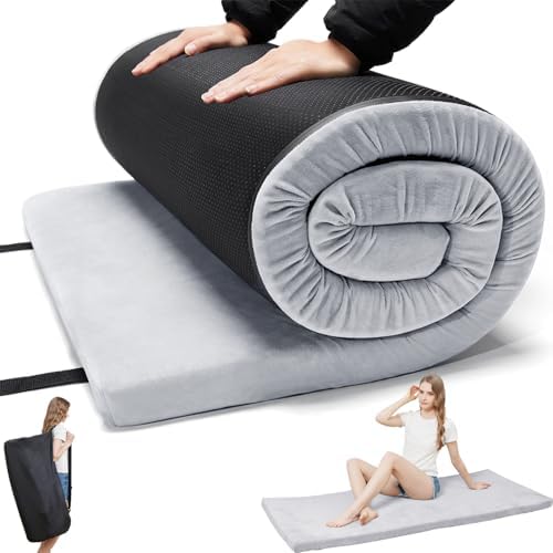 Foam Camping Mattress, Portable Sleeping Pad with Carrying Bag