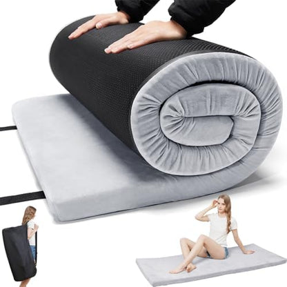 Foam Camping Mattress, Portable Sleeping Pad with Carrying Bag