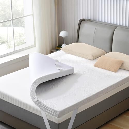 SINWEEK 2 Inch Gel Memory Foam Mattress Topper, Full Size