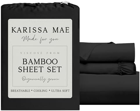KARISSA MAE Luxury Bamboo Viscose Twin Size Sheet Set