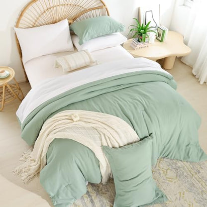 weigelia King Comforter Set with Sheets - 7 Pieces Bed in a Bag King