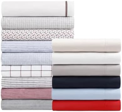 Tommy Hilfiger - Full Size Sheet Set with Fitted Sheet & Pillowcases