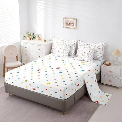 Erosebridal Kids Rocket 7 Pieces Bedding Set Full Size,Cartoon Spaceship Bed in a Bag,Galaxy Themed Bed Set Includes Comforter,Sheet Set,Pillowcases & Pillow Covers,Planets Outer Space Bedroom Decor
