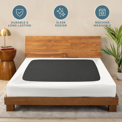 Bare Home Twin Size Box Spring Cover Wrap Around (Twin, Antique White)