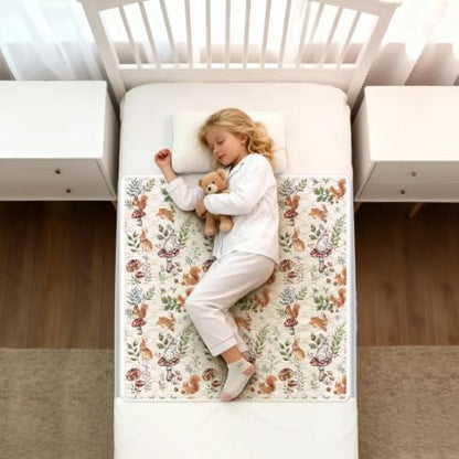 Potty Training Pee Pads for Kids & Toddlers Viscose from Bamboo 3 Pack, 100% Waterproof Absorbent Non-Slip Bed Wetting Pad for Twin Beds, Reusable Washable Sheet & Mattress Protector, 36x36