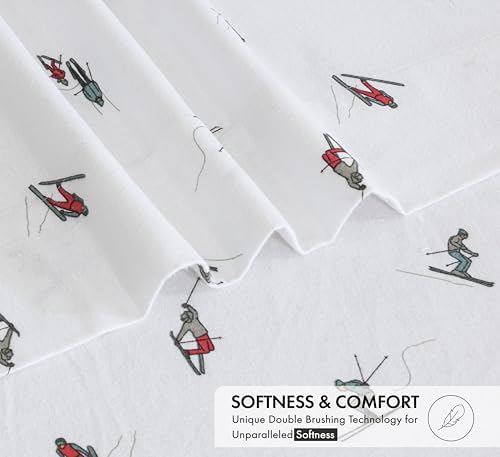 RUVANTI Flannel Sheets Twin XL Size, Flurry Friends